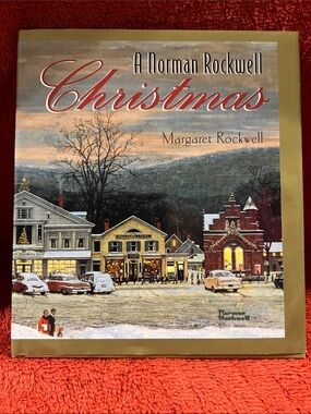 A Norman Rockwell Christmas Hardcover - Gold & Green Holiday Cover